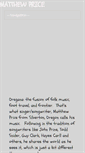 Mobile Screenshot of matthewpricemusic.com