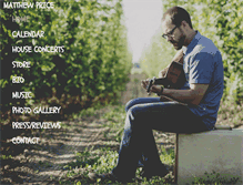 Tablet Screenshot of matthewpricemusic.com